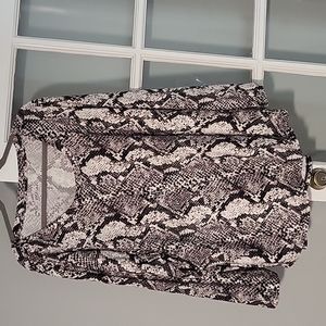Snake skin print top